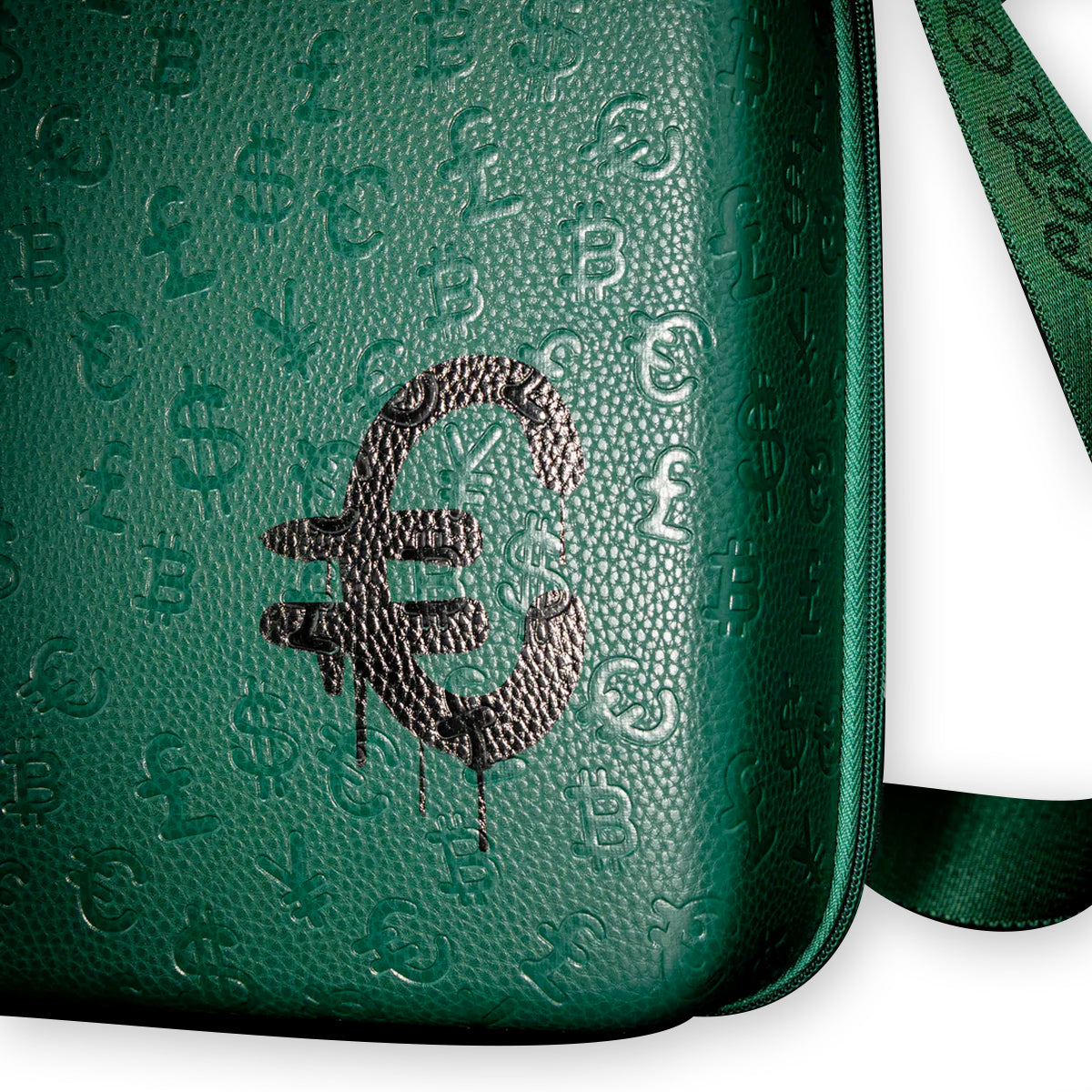 CARRIER CASH ONLY FULLY EMBOSSED GREEN