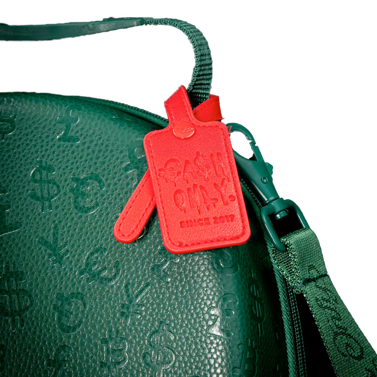 CARRIER CASH ONLY FULLY EMBOSSED GREEN