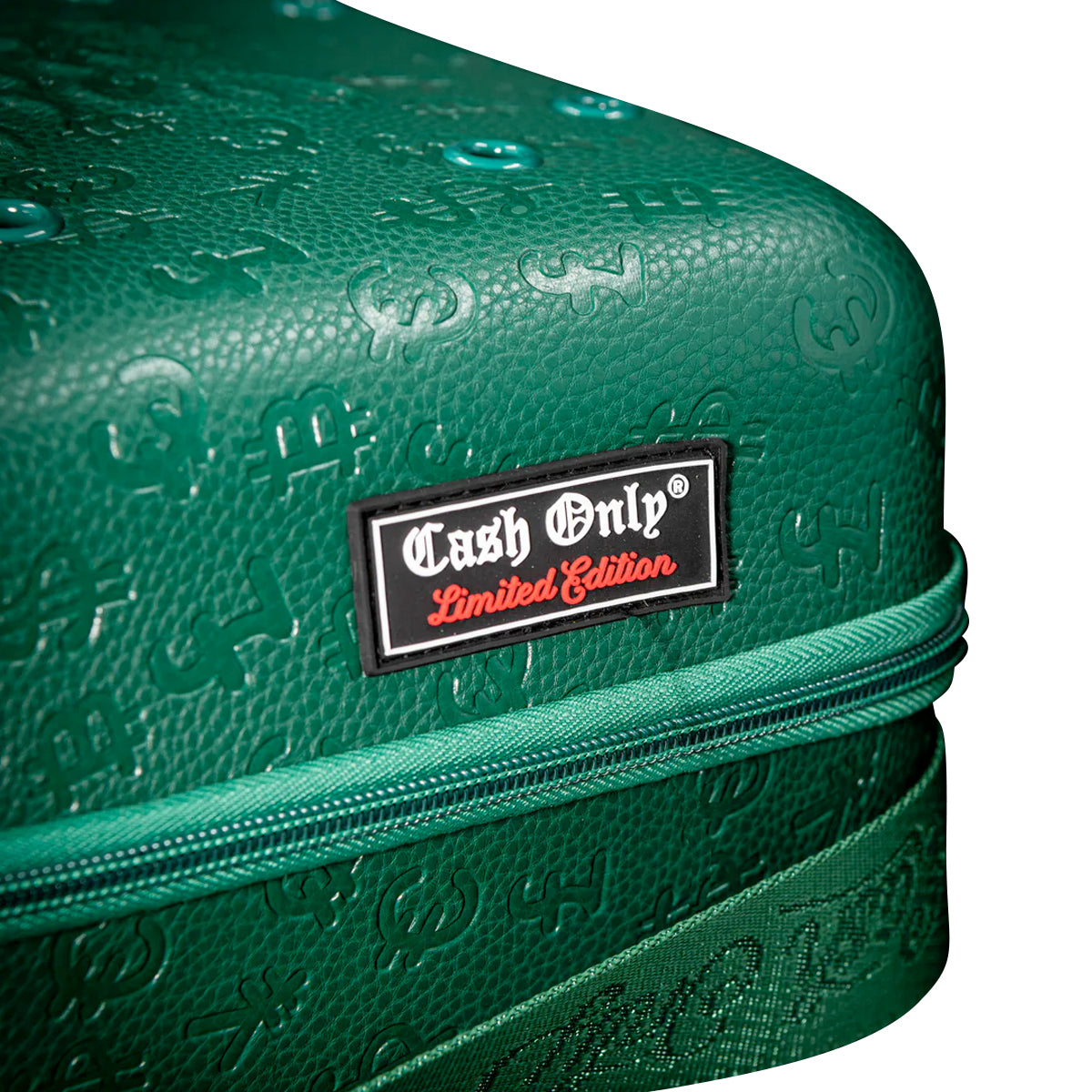 CARRIER CASH ONLY FULLY EMBOSSED GREEN