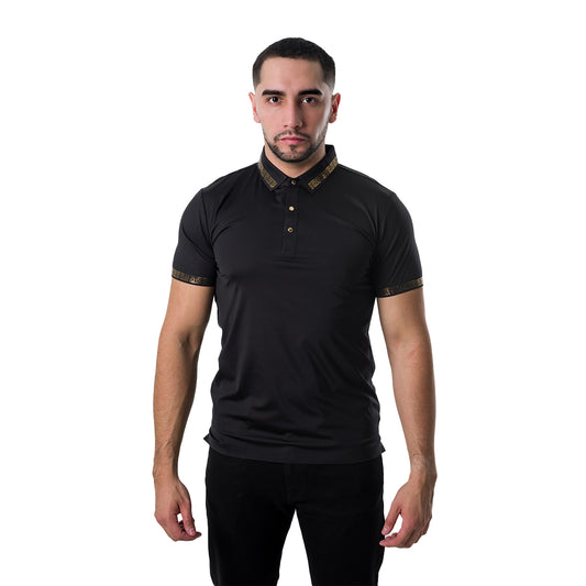 PLAYERA BAROCCO BLACK PS527BLACKGOLD