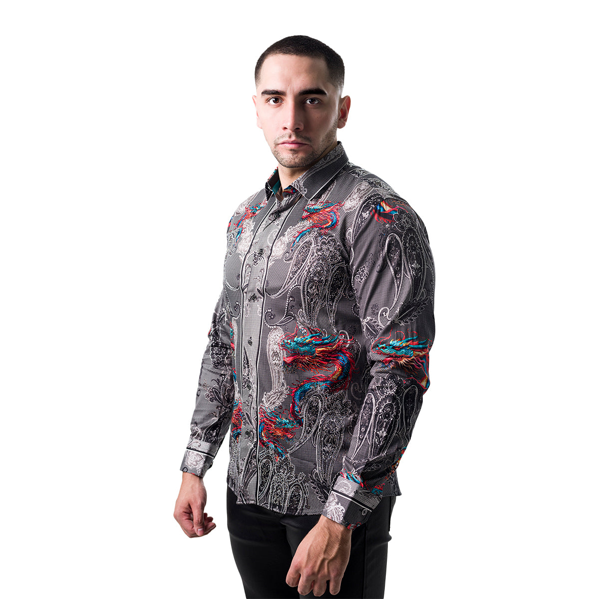 CAMISA MANGA LARGA BARABAS BLACK 4SPR02BLACK