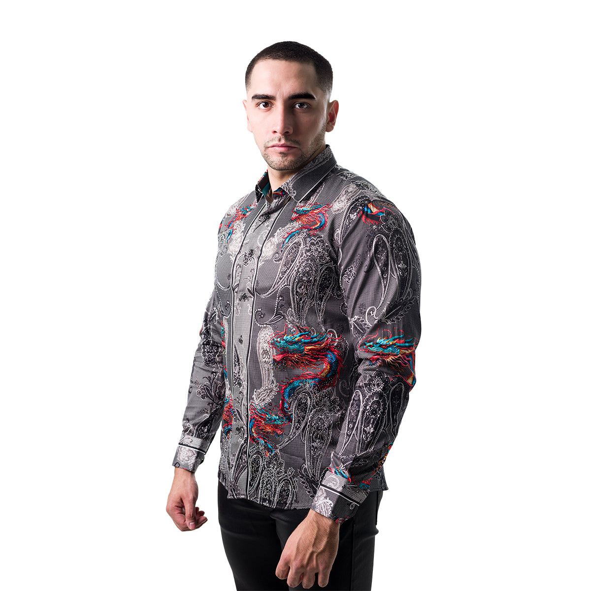 CAMISA MANGA LARGA BARABAS BLACK 4SPR02BLACK