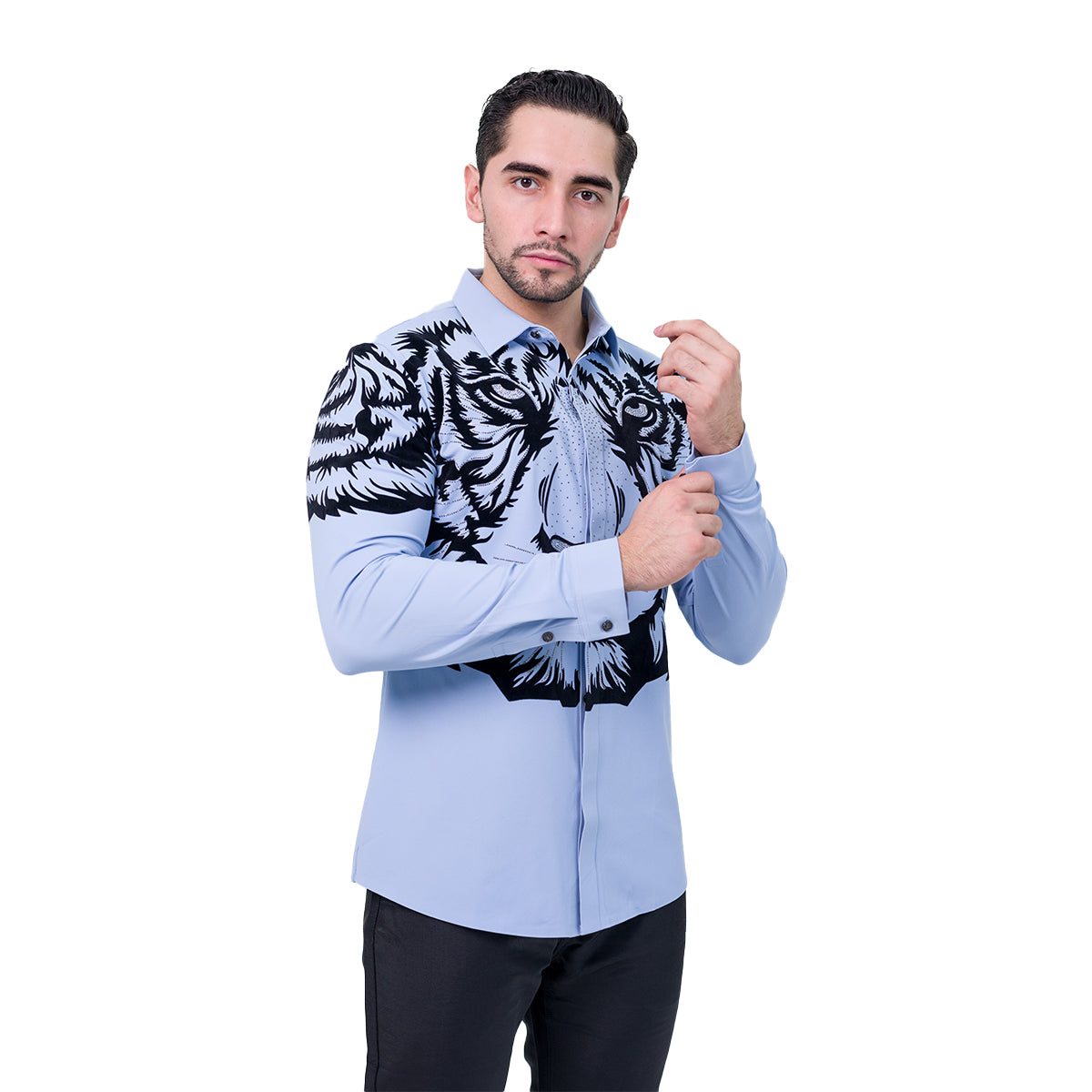 CAMISA MANGA LARGA BAROCCO BLUE B316SKYBLUE