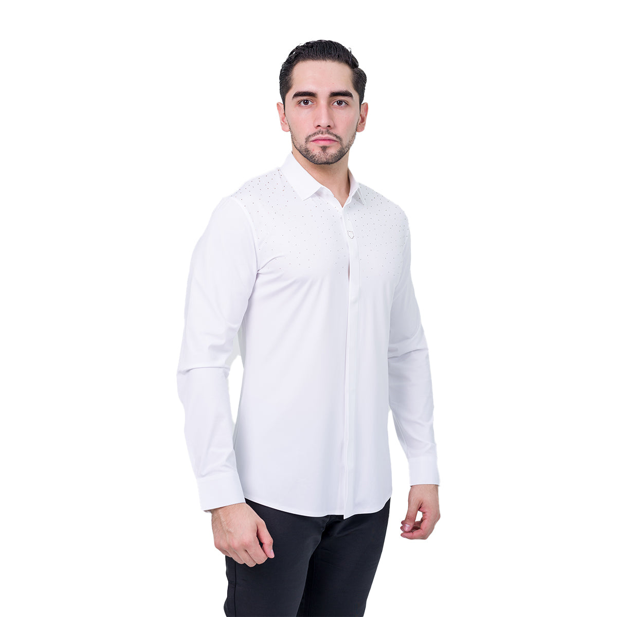 CAMISA MANGA LARGA BAROCCO WHITE B311WHITEGOLD