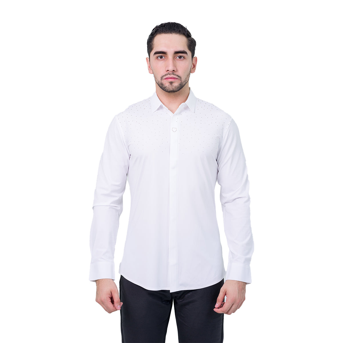 CAMISA MANGA LARGA BAROCCO WHITE B311WHITEGOLD