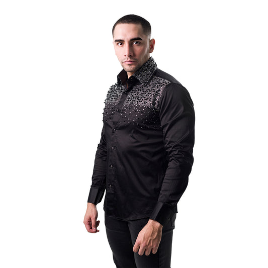 CAMISA MANGA LARGA BARABAS 4BR413BLACK