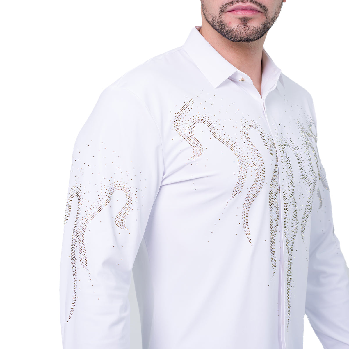 CAMISA MANGA LARGA BAROCCO WHITE B361WHITE