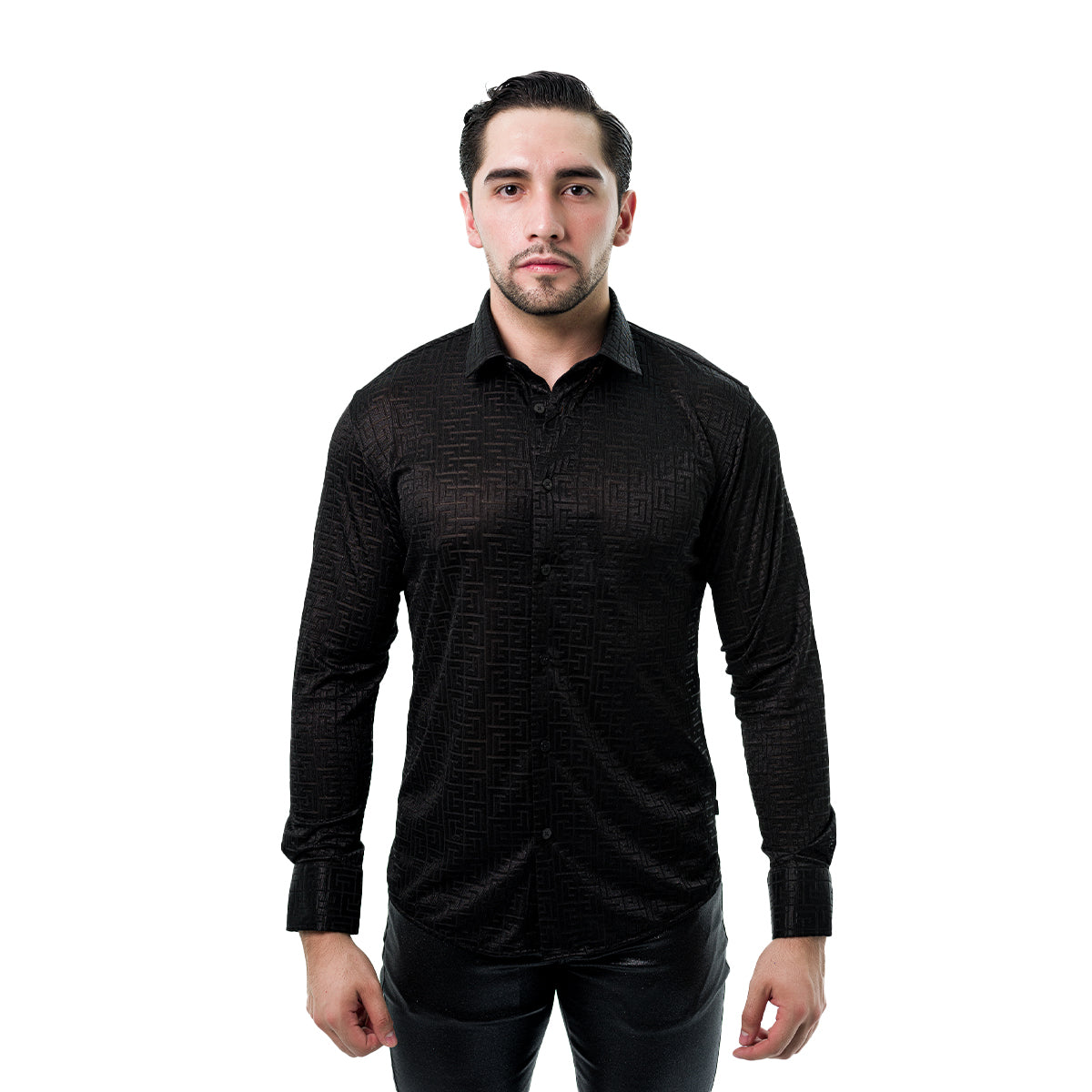 CAMISA BARABAS MANGA LARGA BLACK 3B27BLACK