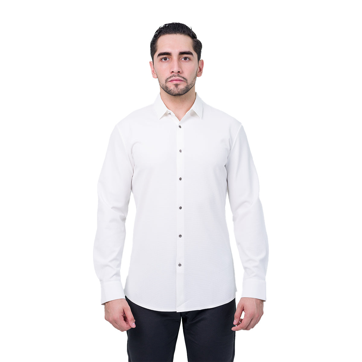 CAMISA MANGA LARGA BAROCCO WHITEB365WHITE