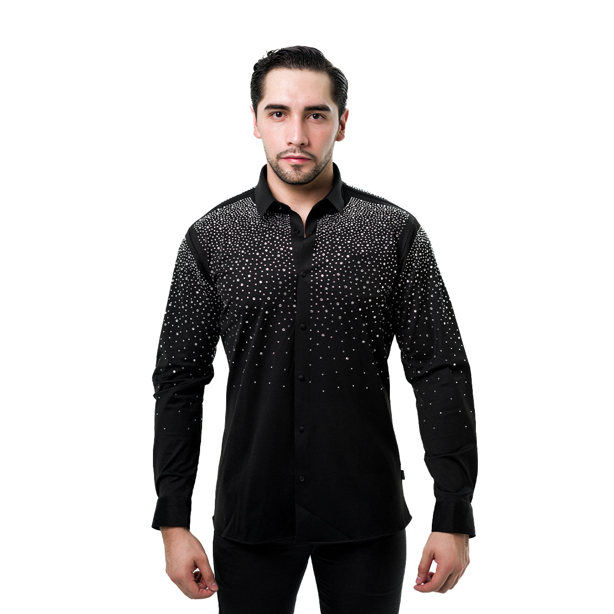 CAMISA BARABAS MANGA LARGA BLACK 4B06BLACK