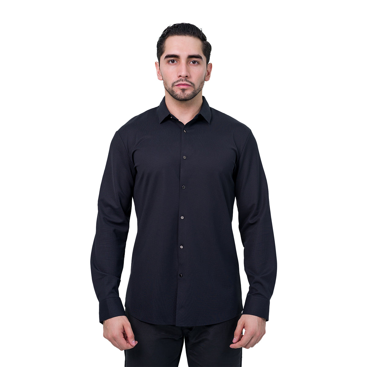 CAMISA MANGA LARGA BAROCCO BLACK B365BLACK