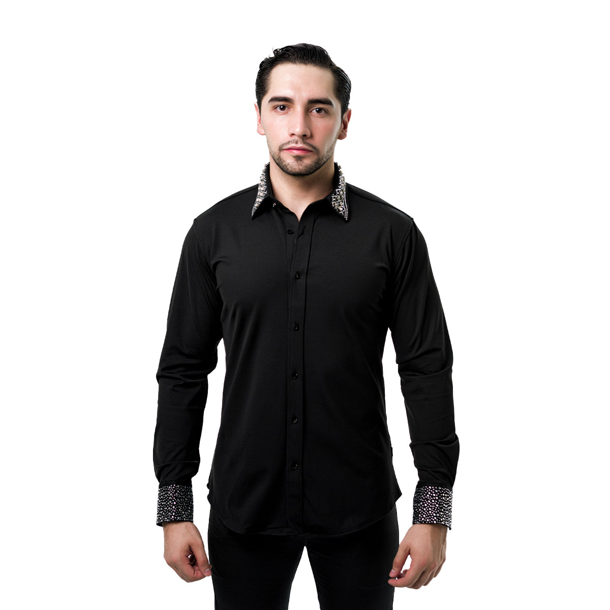 CAMISA BARABAS MANGA LARGA BLACK 3B29BLACK