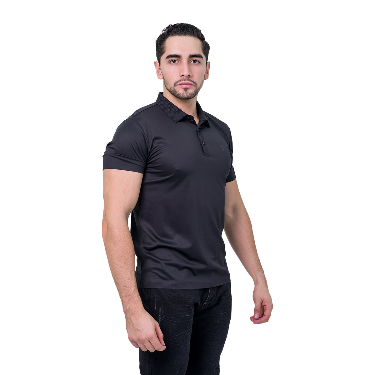 PLAYERA BAROCCO BLACK PS536BLACK