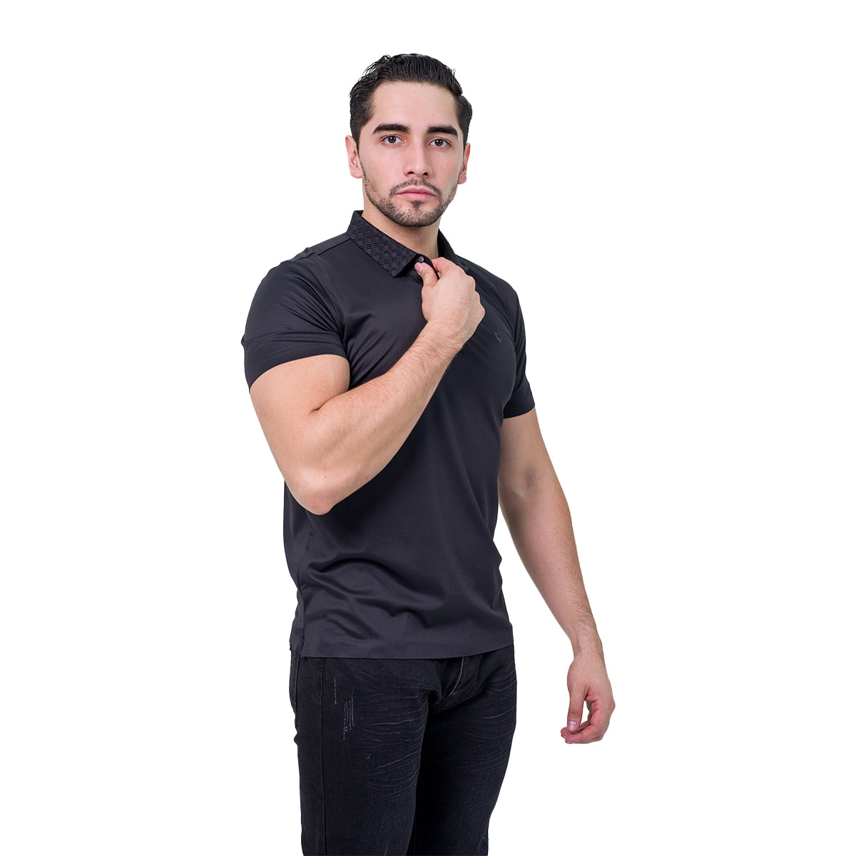 PLAYERA BAROCCO BLACK PS536BLACK