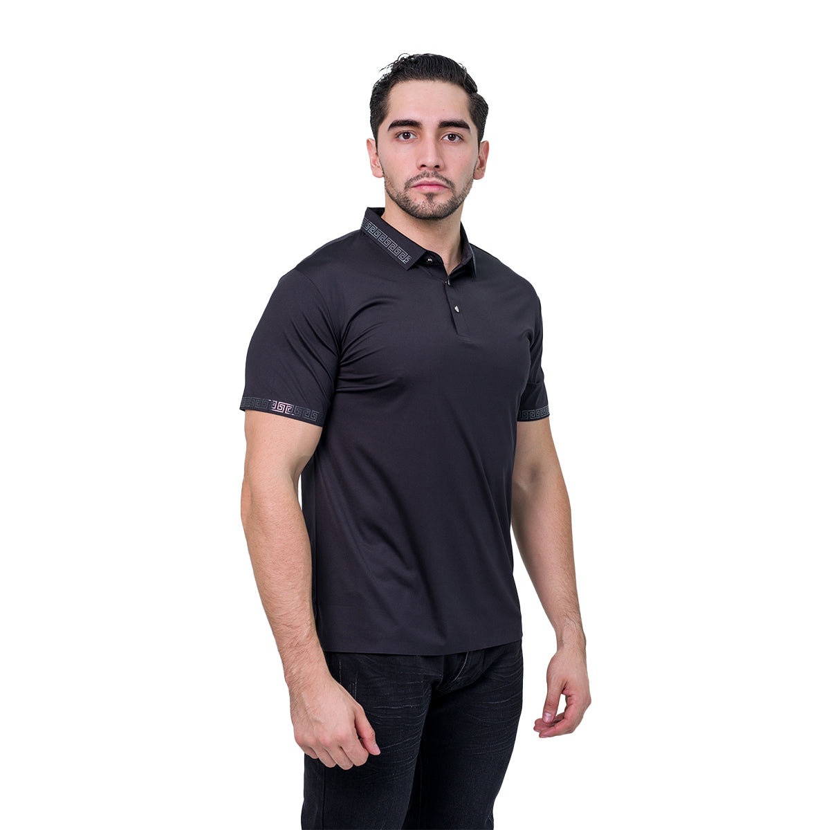 PLAYERA BAROCCO BLACK SILVER PS527SILVER