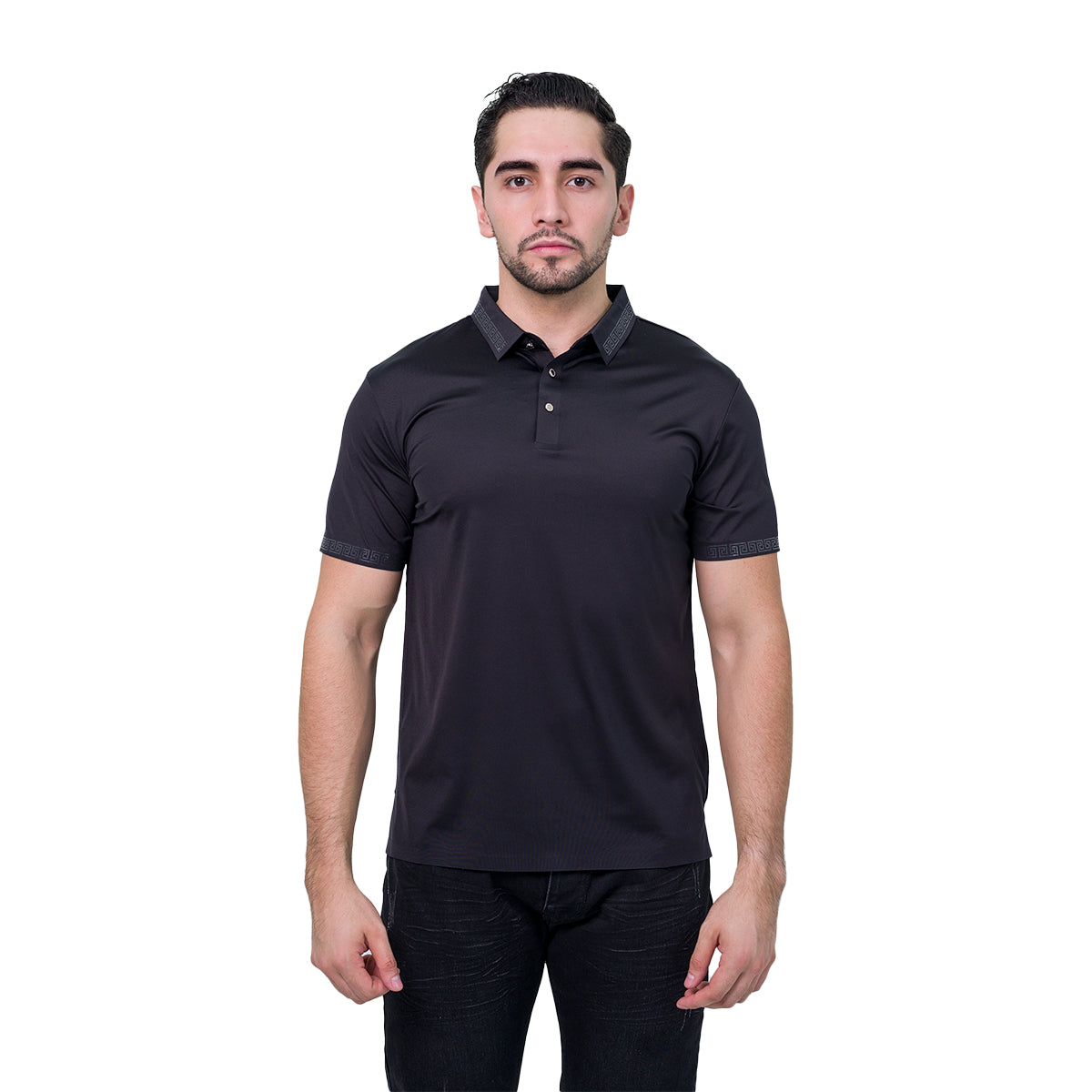 PLAYERA BAROCCO BLACK SILVER PS527SILVER