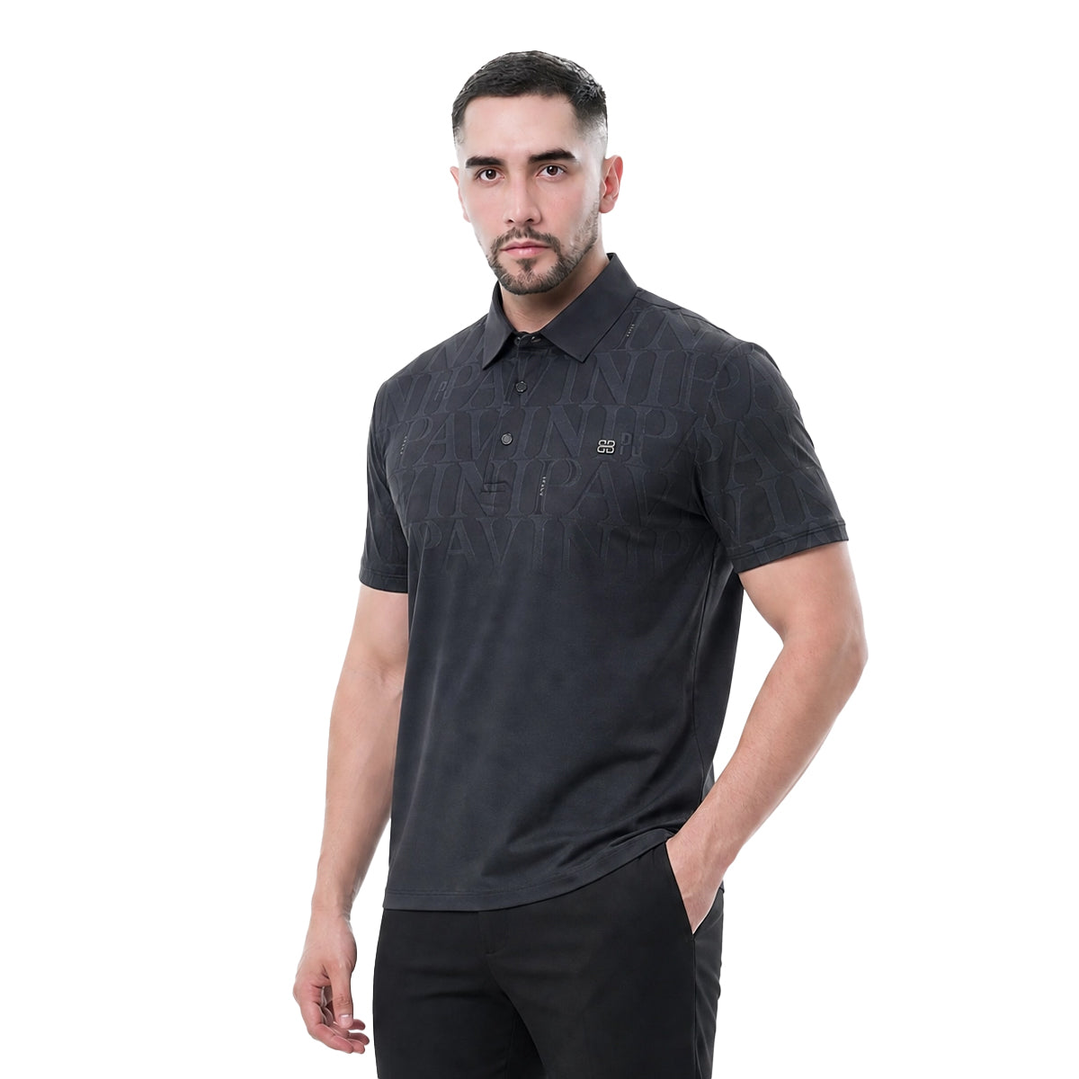 PLAYERA PAVINI BLACK P6815BLACK