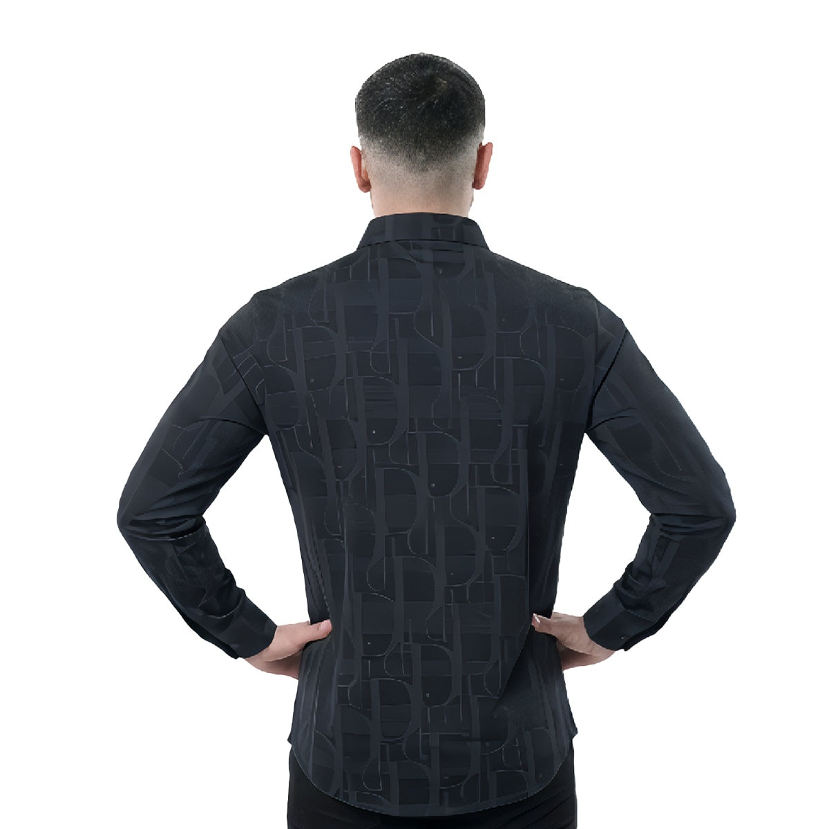 CAMISA MANGA LARGA PAVINI BLACK RSH639BLACKGREY