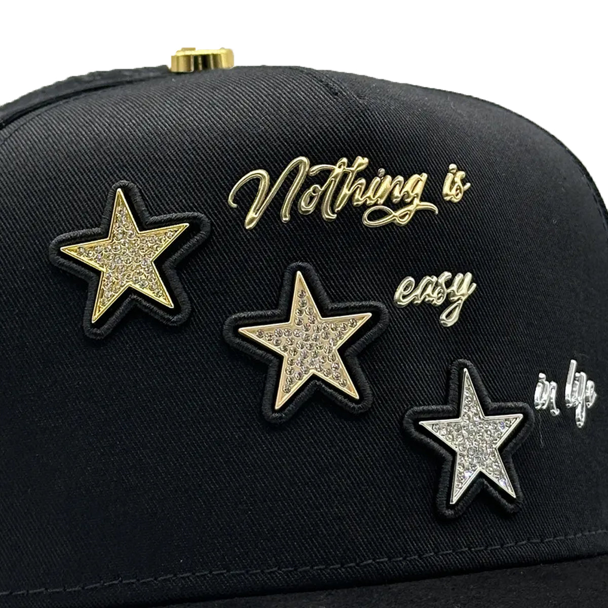 GORRA BIG BOSS NOTHING IS EASY 3 STAR BLACK