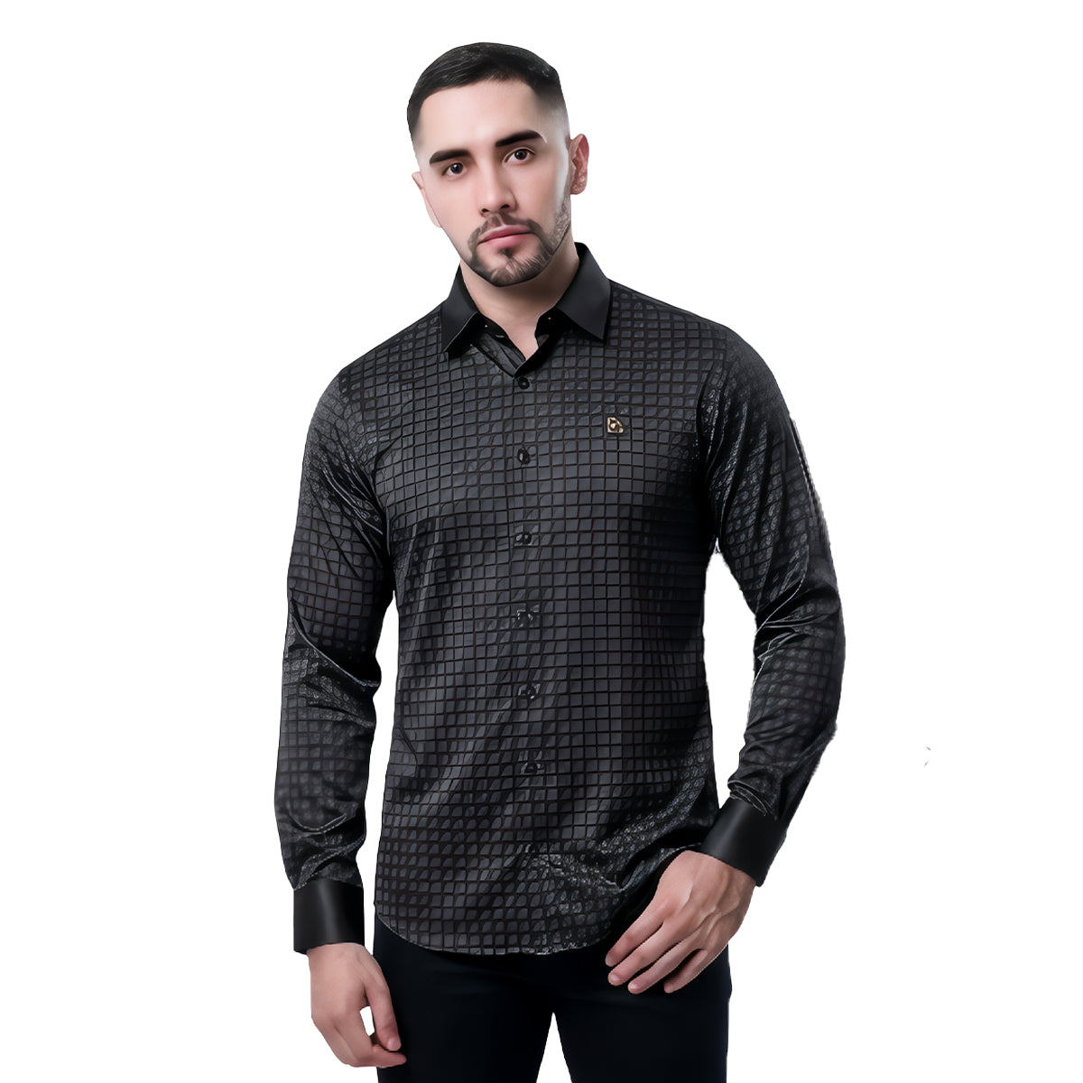 CAMISA MANGA LARGA PAVINI COFFE RSH636BLACKCOFFEE