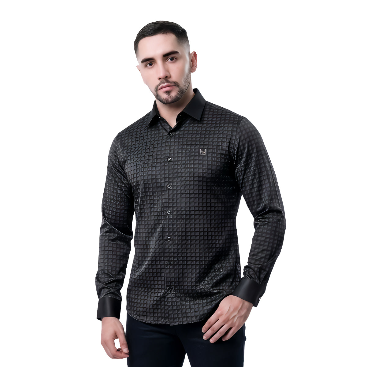 CAMISA MANGA LARGA PAVINI COFFE RSH636BLACKCOFFEE