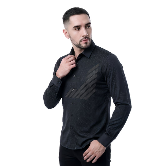 CAMISA MANGA LARGA PAVINI BLACK RSH630BLACK