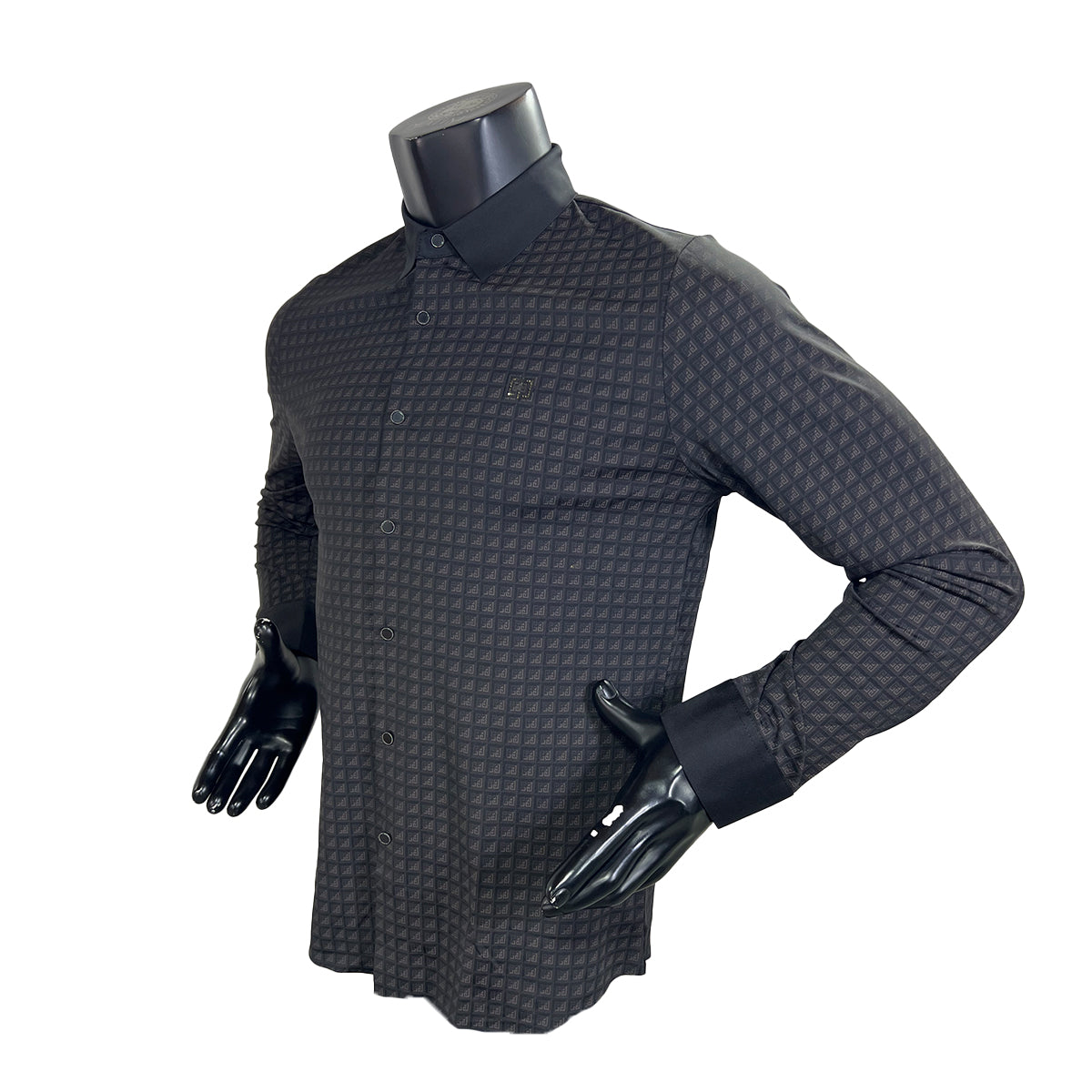 CAMISA MANGA LARGA PAVINI COFFE RSH636BLACKCOFFEE