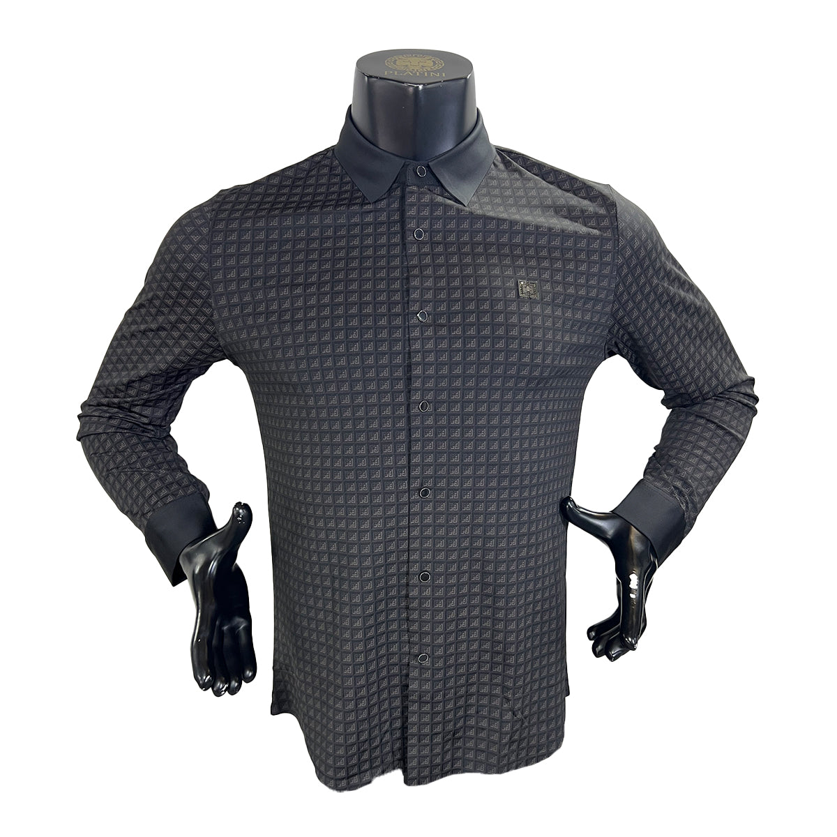 CAMISA MANGA LARGA PAVINI COFFE RSH636BLACKCOFFEE