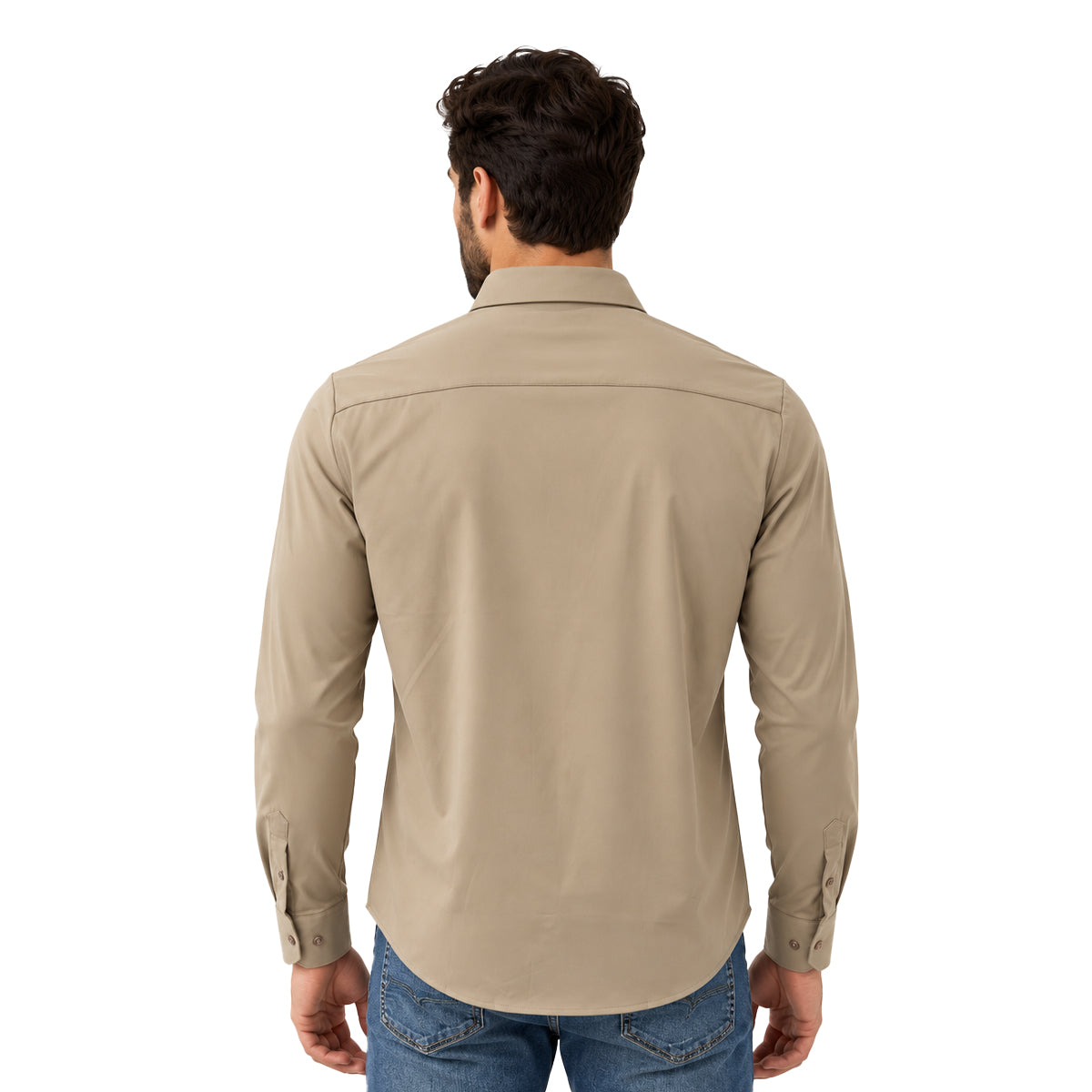 CAMISA PAVINI MANGA LARGA KHAKI PVLS173KHAKI