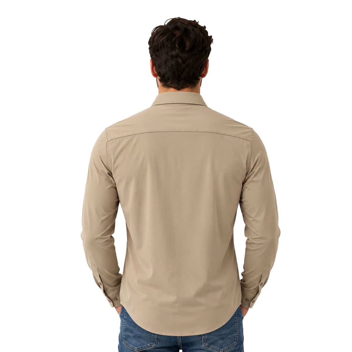CAMISA PAVINI MANGA LARGA KHAKI PVLS173KHAKI