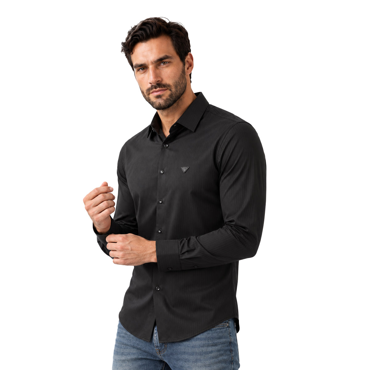 CAMISA PAVINI MANGA LARGA BLACK PVLS171BLACK