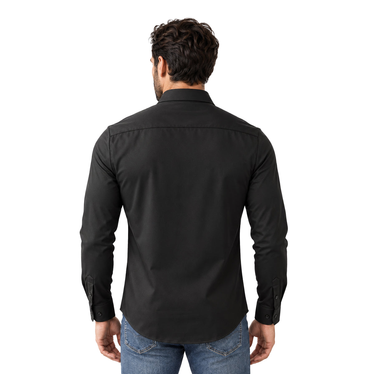CAMISA PAVINI MANGA LARGA BLACK PVLS173BLACK