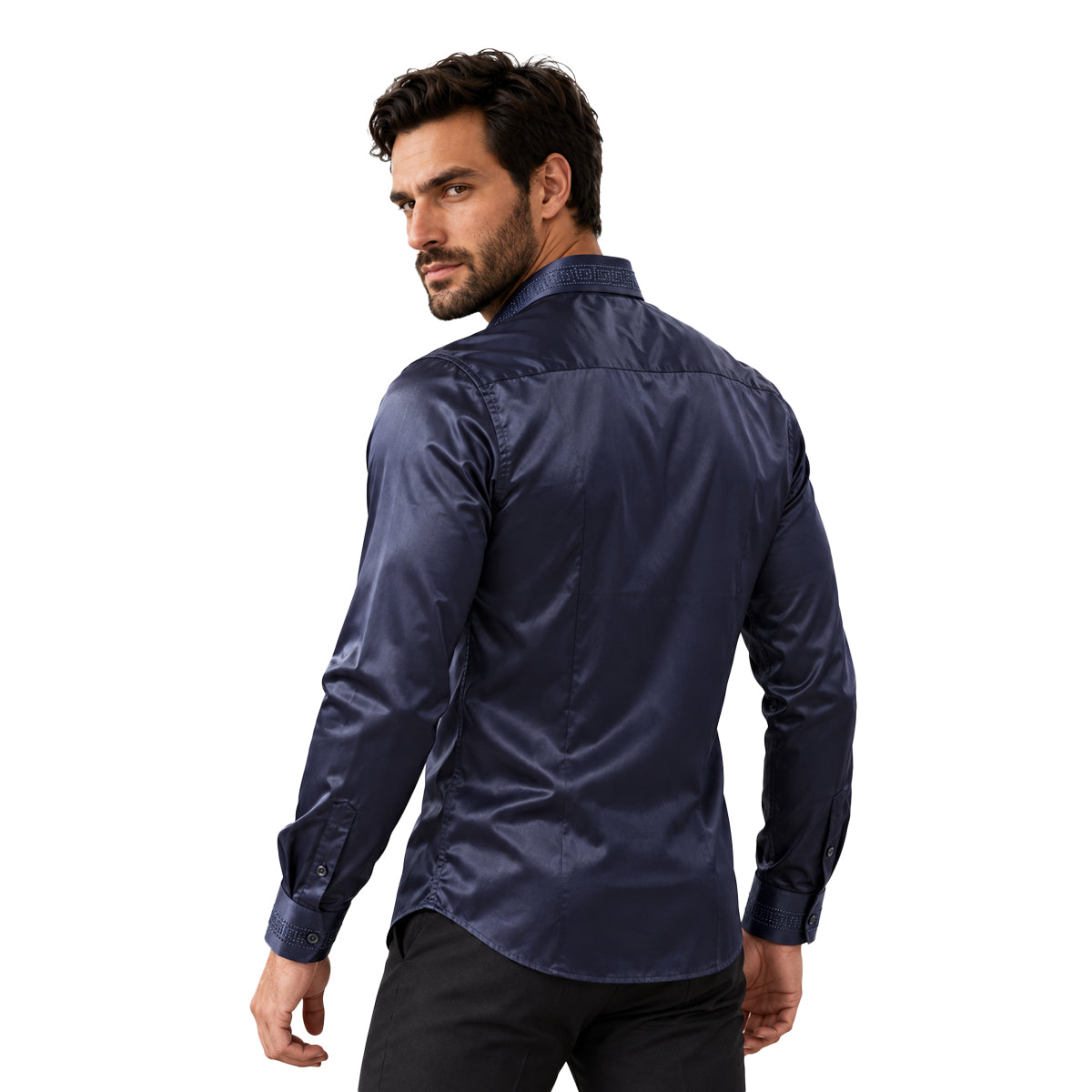 CAMISA PAVINI MANGA LARGA NAVY PVLS300NAVY