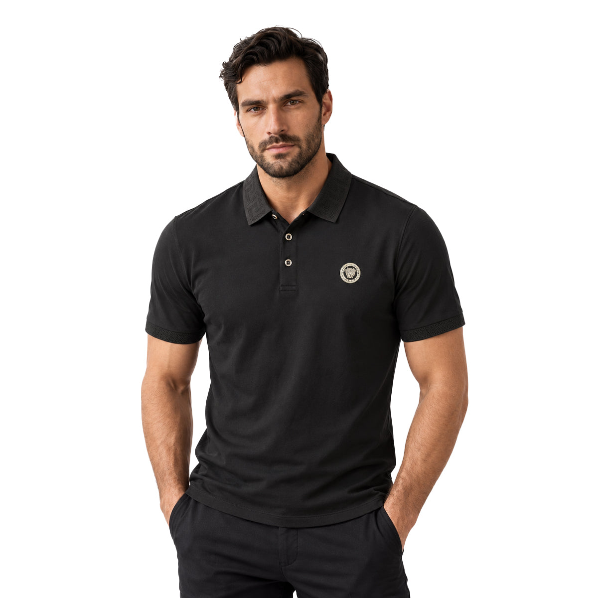 PLAYERA PAVINI BLACK P26206BLACK