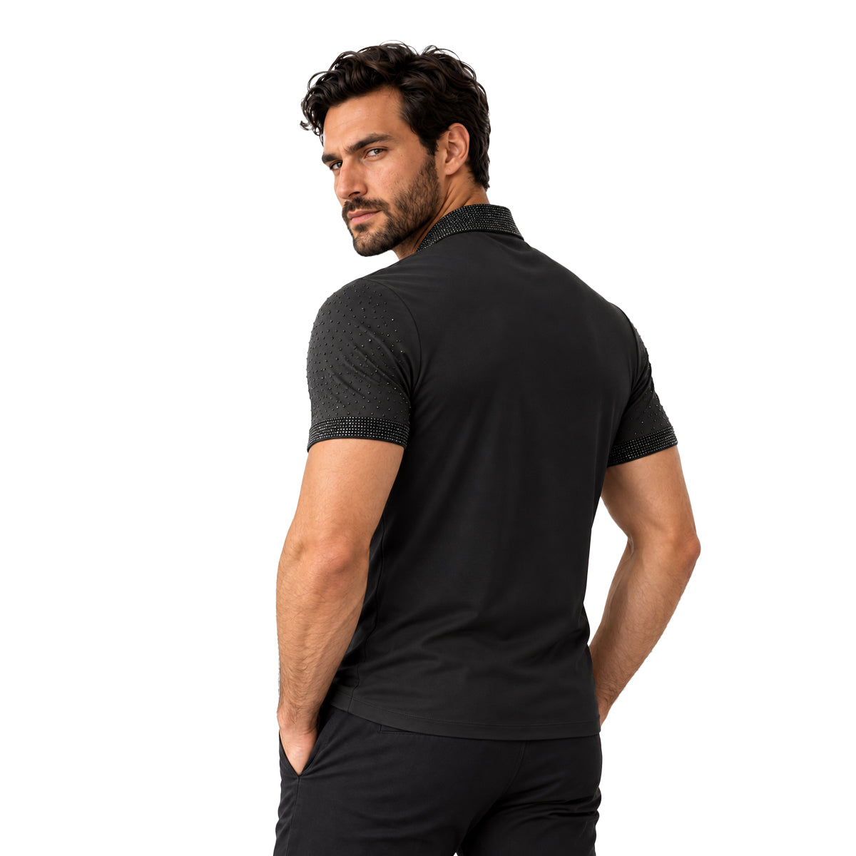 PLAYERA PAVINI BLACK AP02BLACK