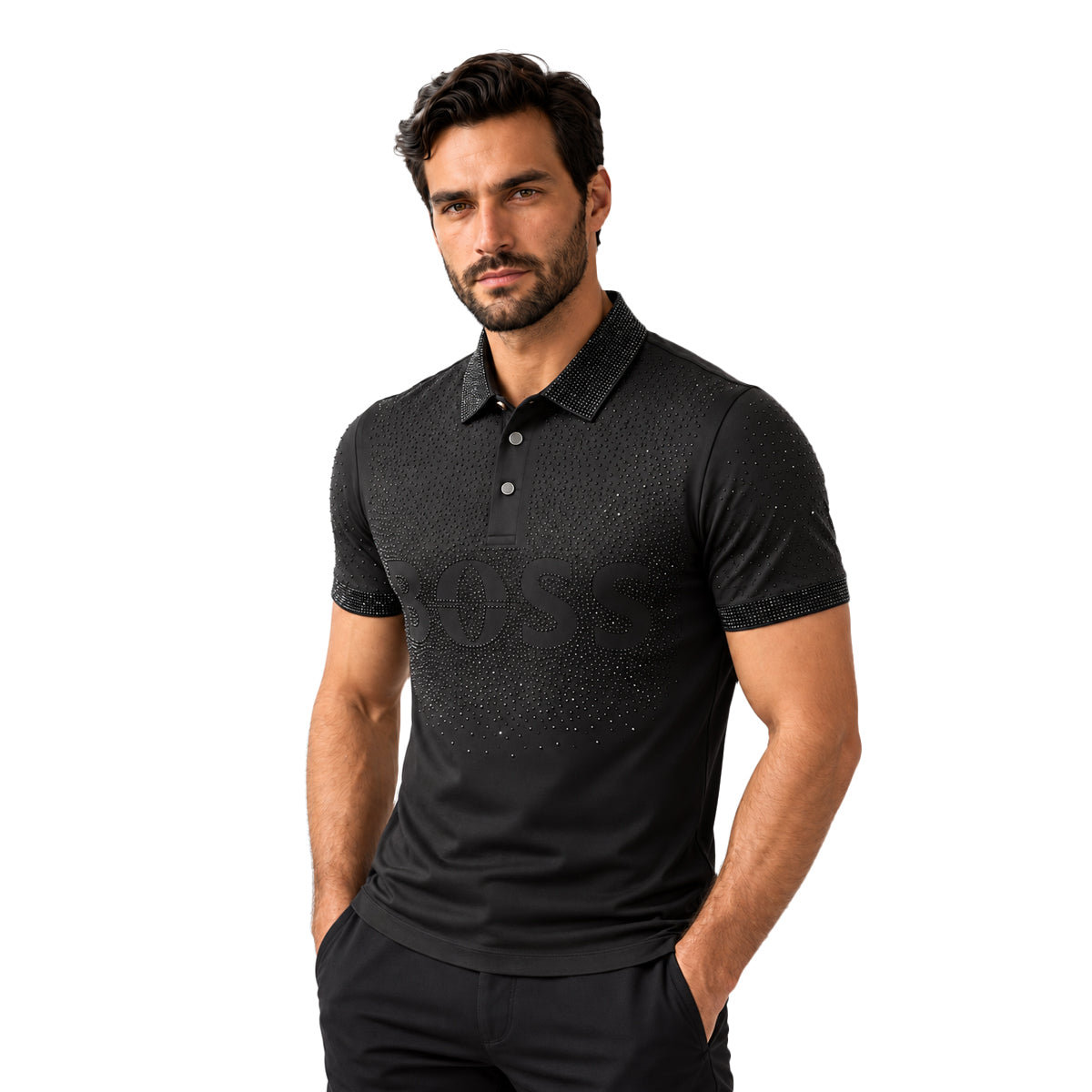 PLAYERA PAVINI BLACK AP02BLACK