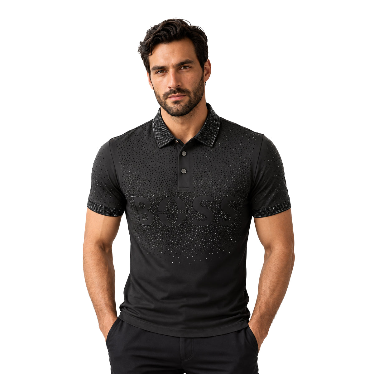 PLAYERA PAVINI BLACK AP02BLACK