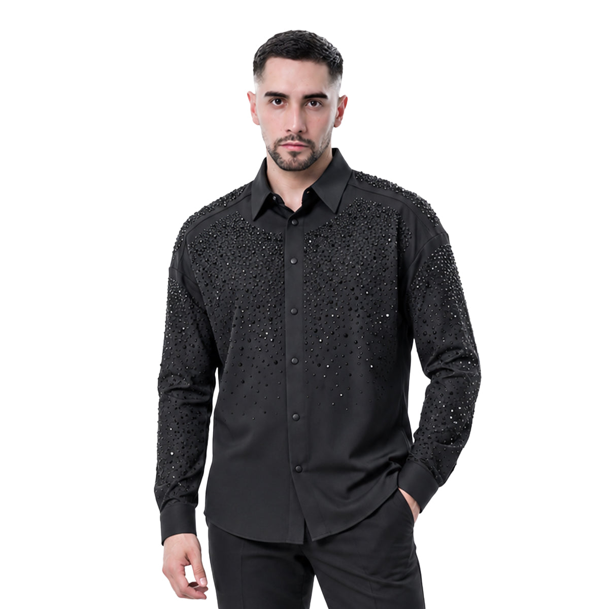 CAMISA BARABAS MANGA LARGA 4B06BLACKBLACK