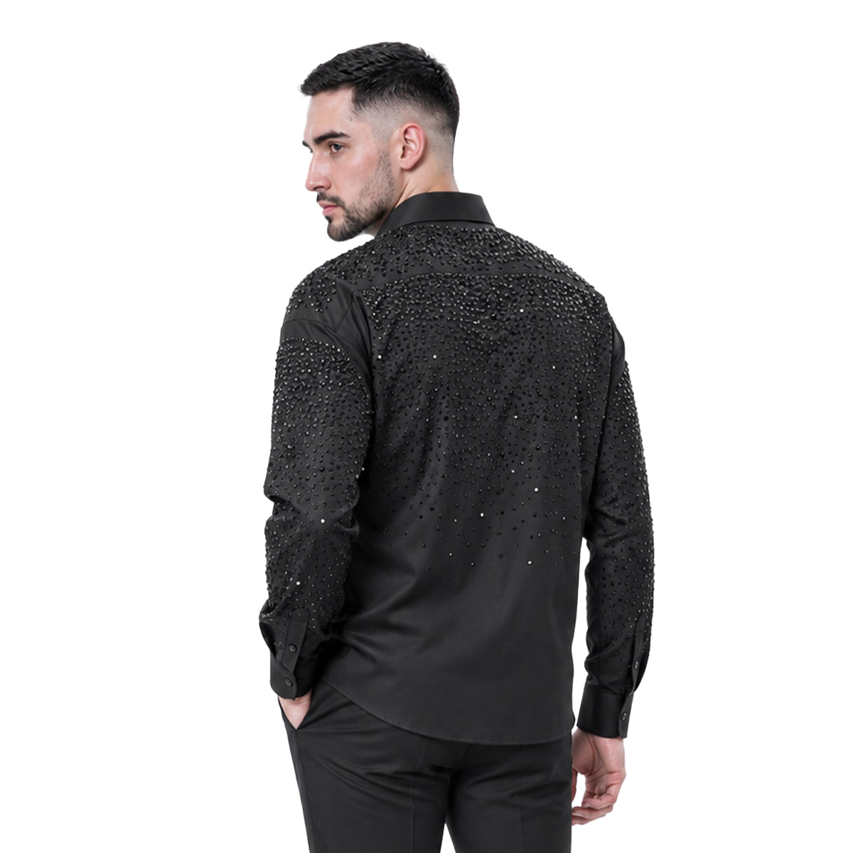 CAMISA BARABAS MANGA LARGA 4B06BLACKBLACK
