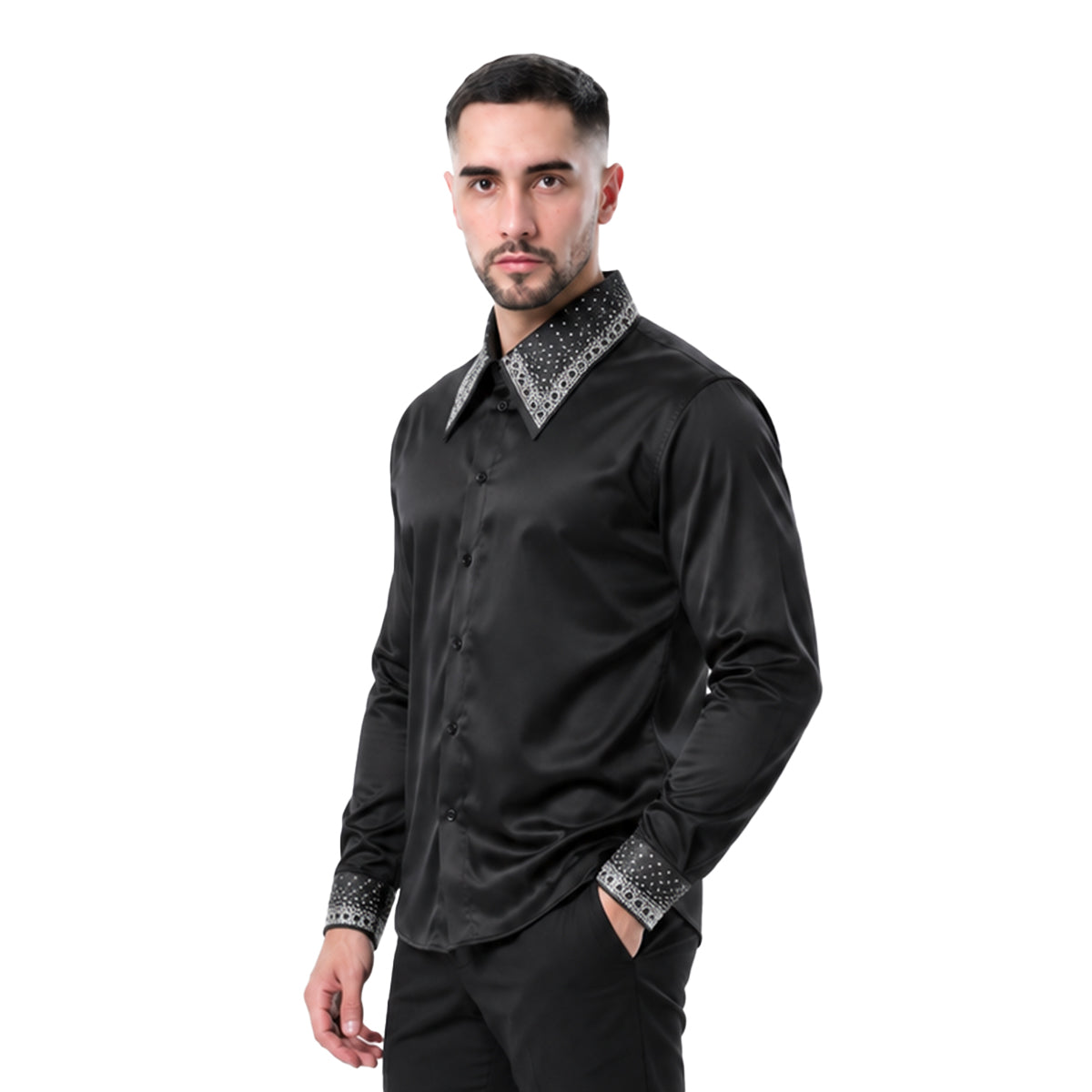 CAMISA BARABAS MANGA LARGA 5BR21BLACKSILVER