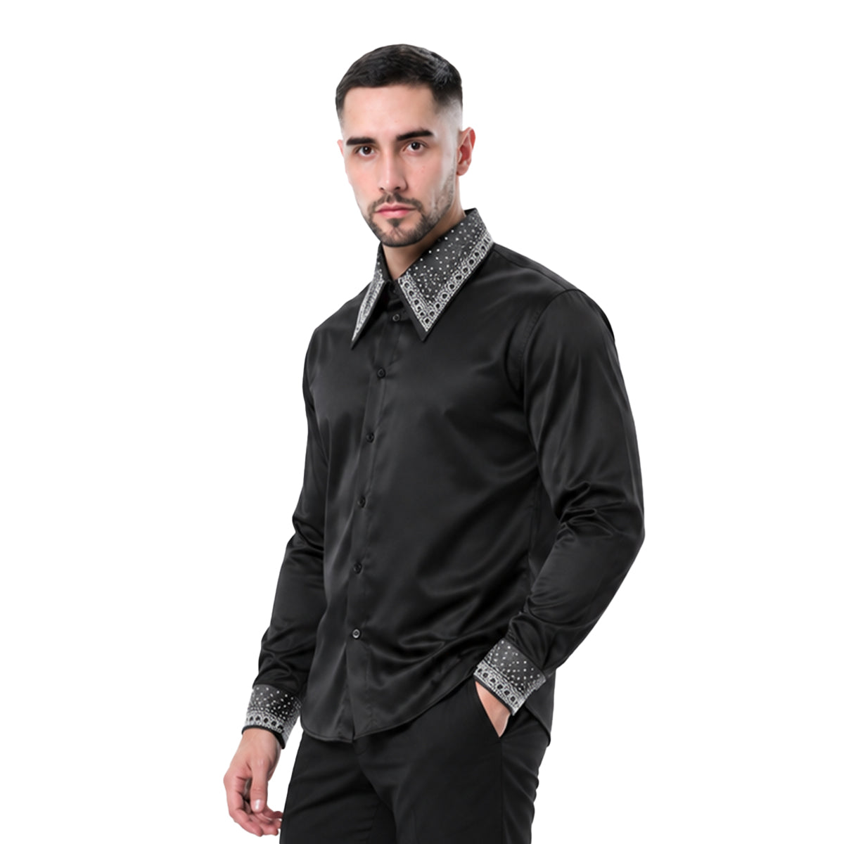 CAMISA BARABAS MANGA LARGA 5BR21BLACKSILVER