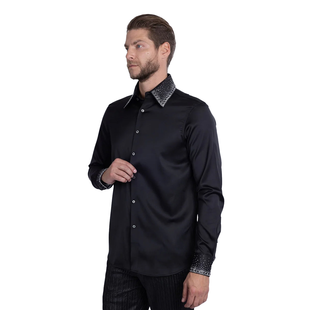 CAMISA BARABAS MANGA LARGA 5BR21BLACKSILVER