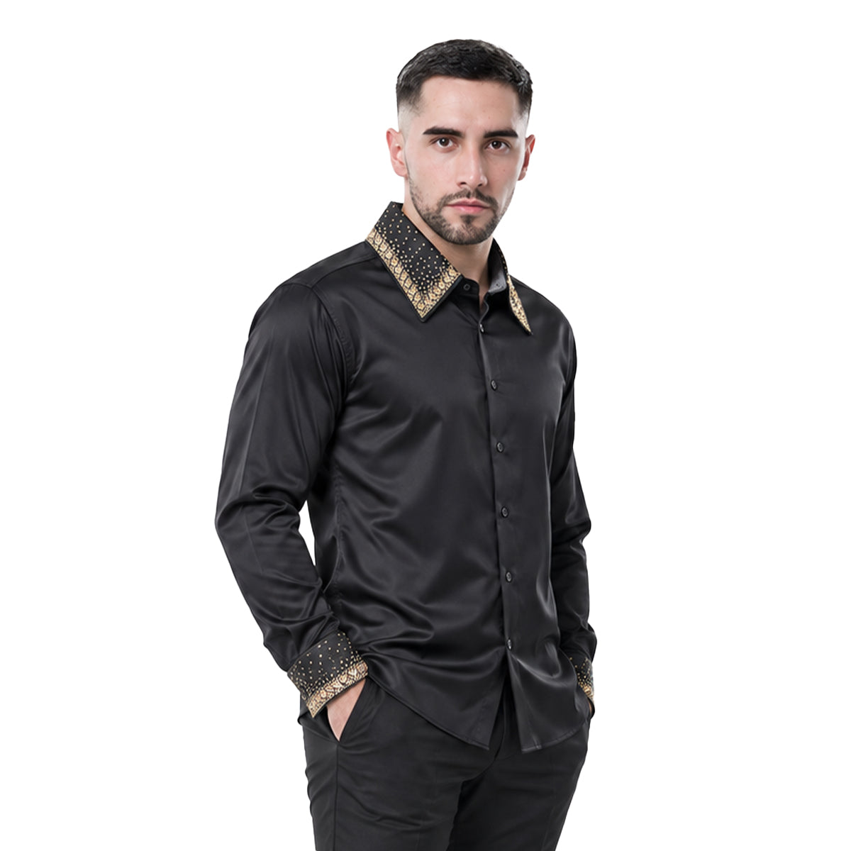 CAMISA BARABAS MANGA LARGA 5BR21BLACKGOLD