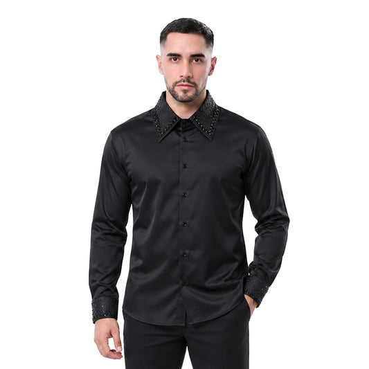 CAMISA BARABAS MANGA LARGA 5BR21BLACKBLACK