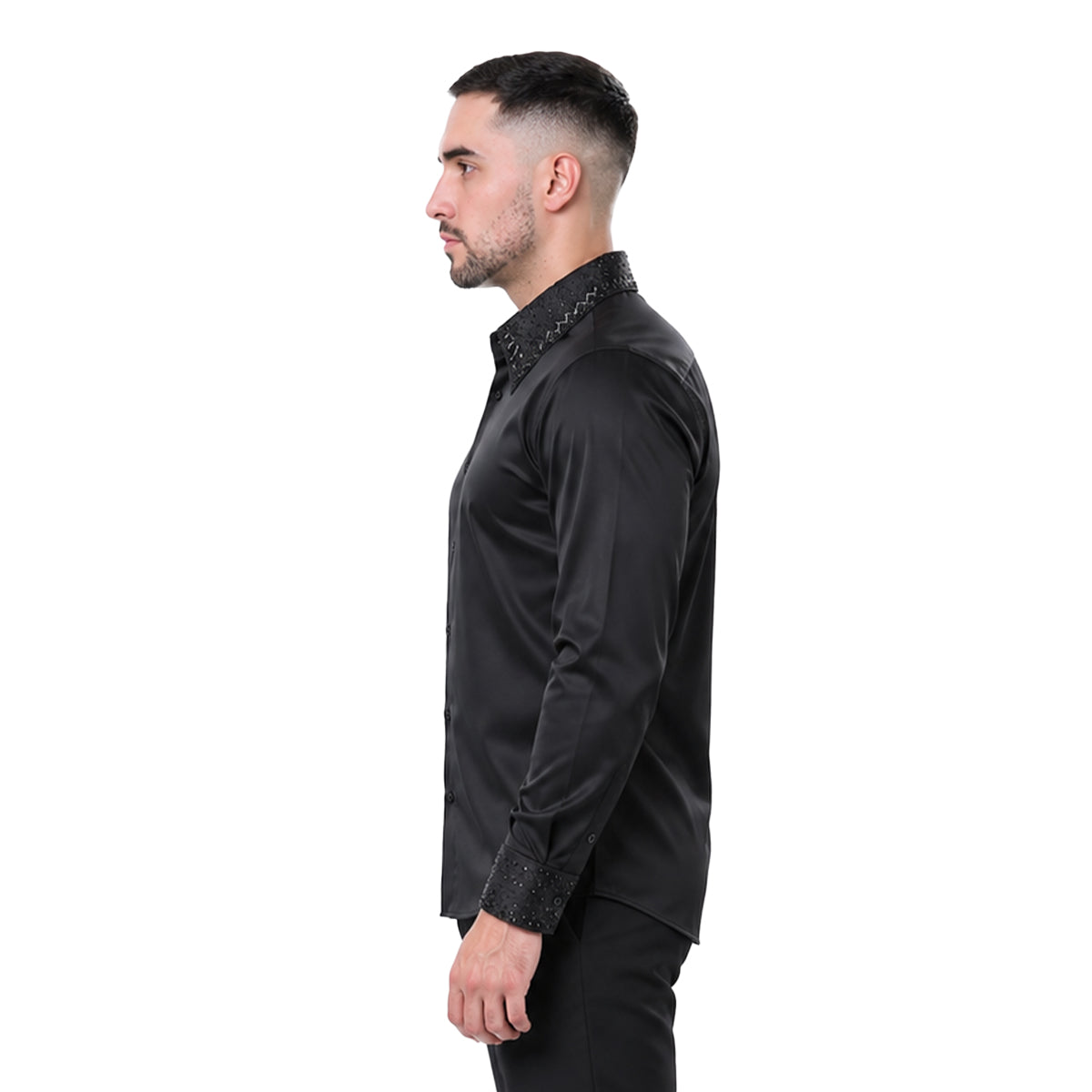 CAMISA BARABAS MANGA LARGA 5BR21BLACKBLACK