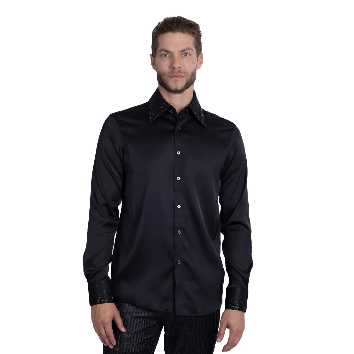 CAMISA BARABAS MANGA LARGA 5BR21BLACKBLACK