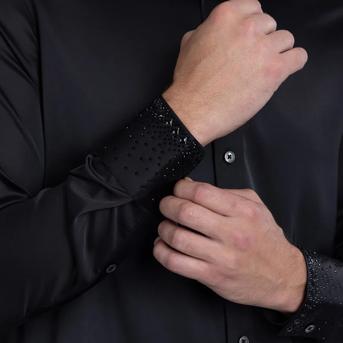 CAMISA BARABAS MANGA LARGA 5BR21BLACKBLACK