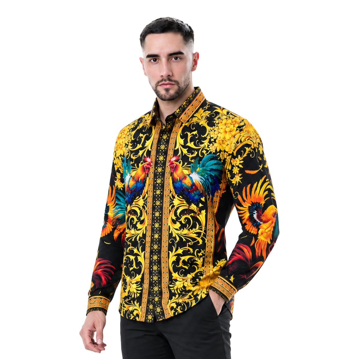 CAMISA BARABAS MANGA LARGA 5SPR10BLACK