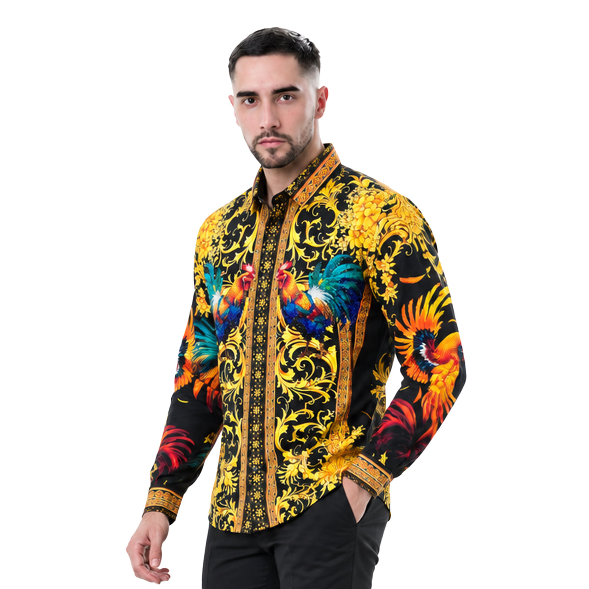 CAMISA BARABAS MANGA LARGA 5SPR10BLACK