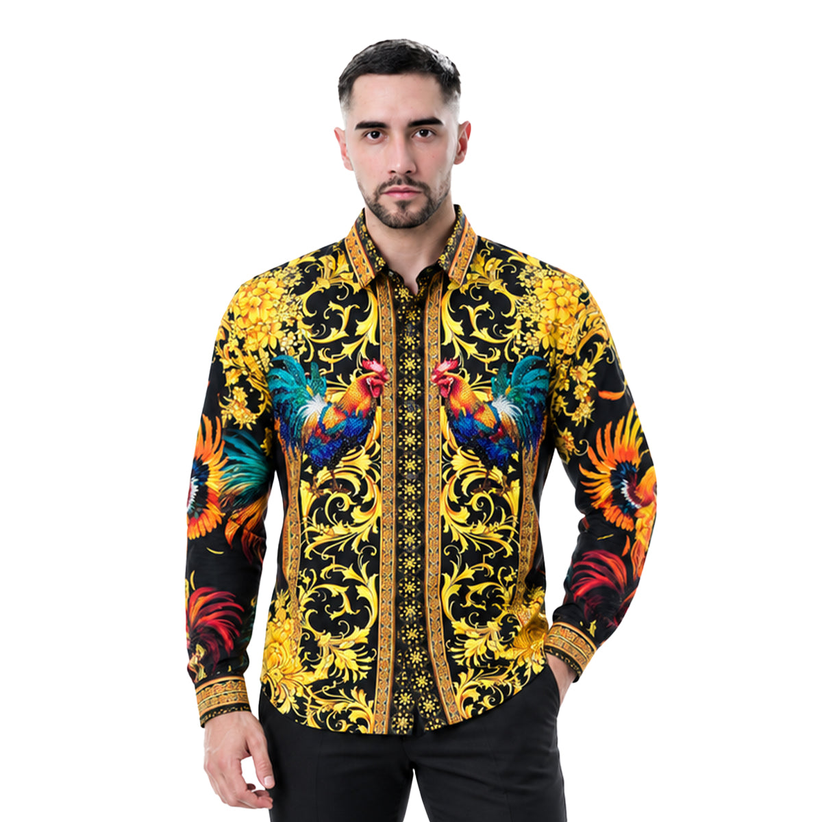 CAMISA BARABAS MANGA LARGA 5SPR10BLACK